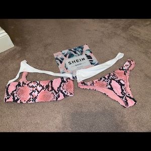 Pink Snakeskin Bikini